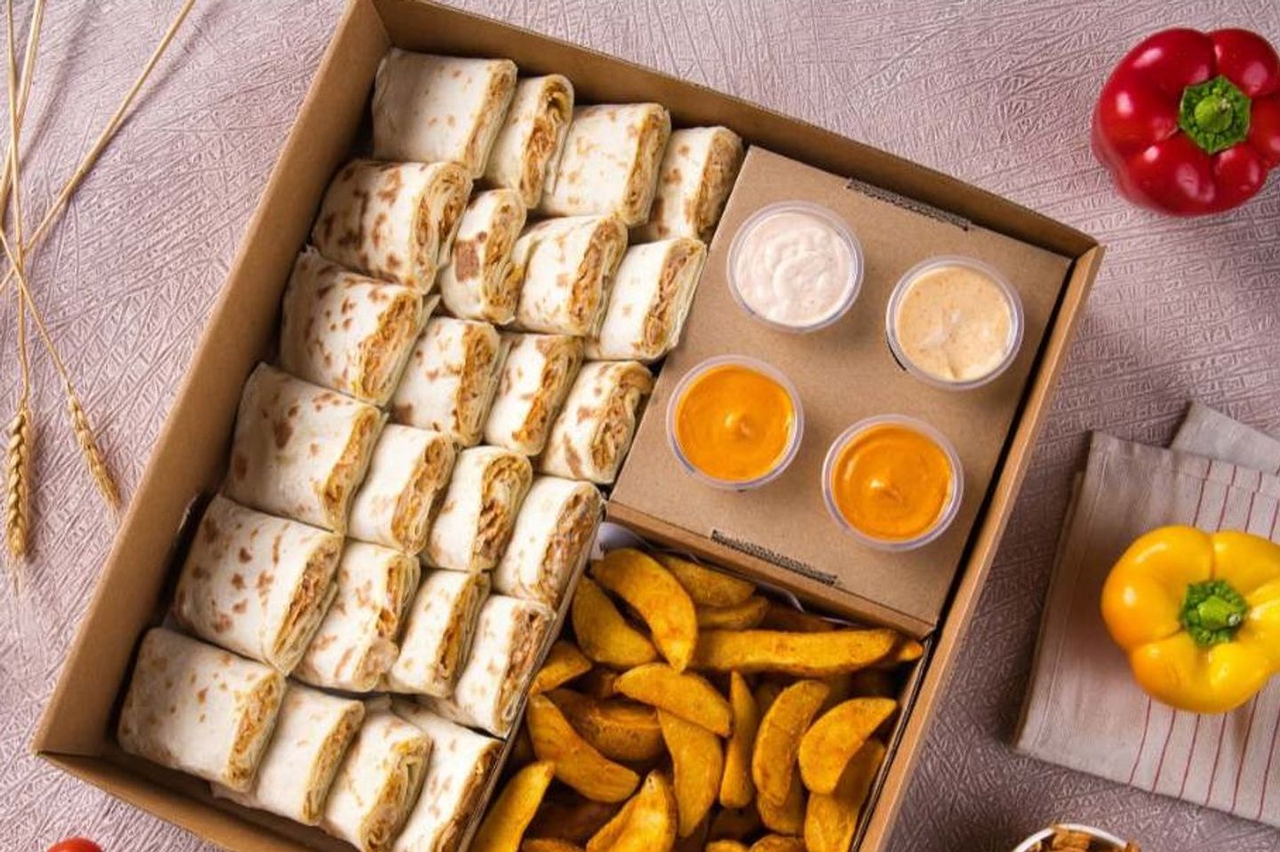 Smoke Chicken Box - Smoked Chicken Box + Wadges