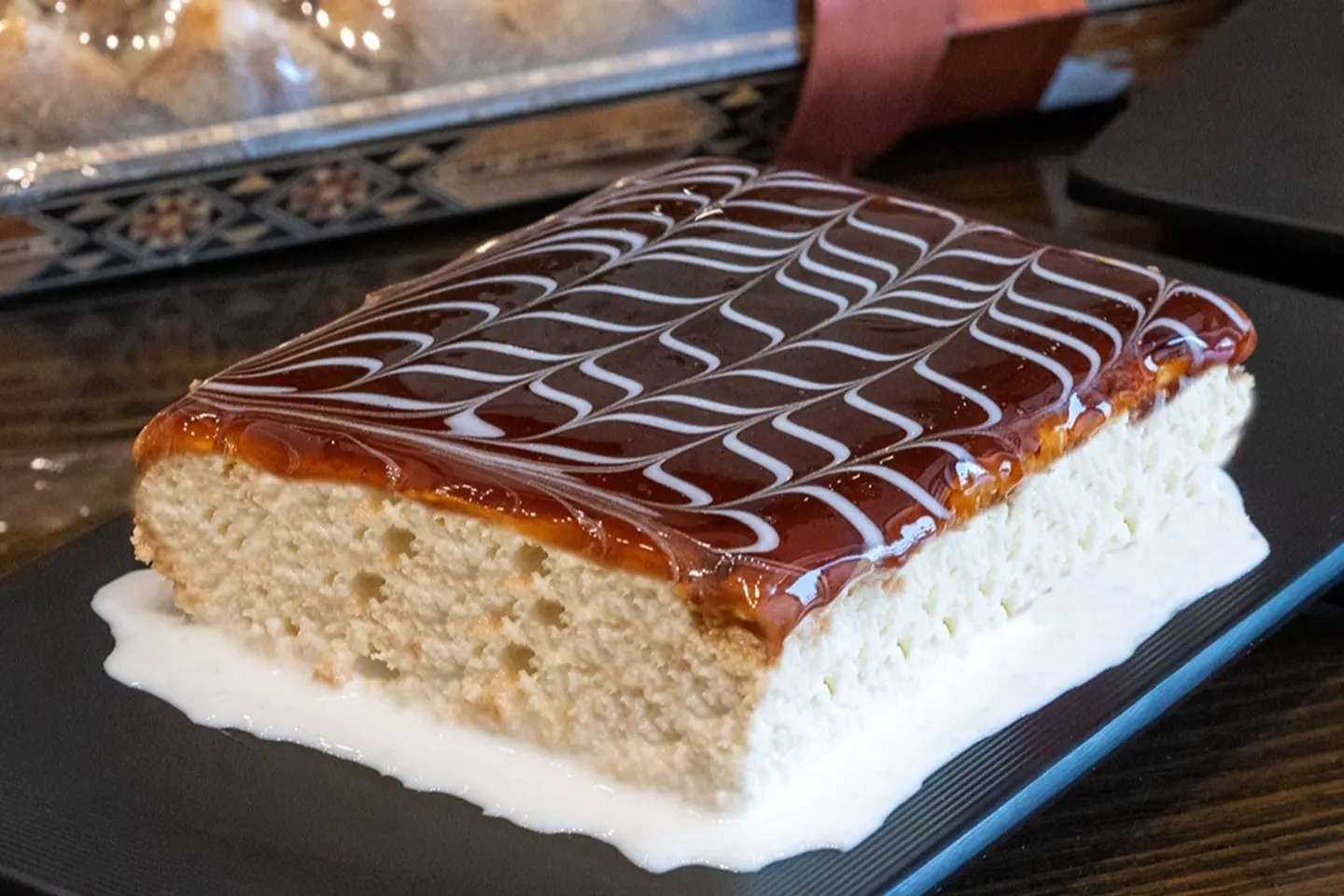 Turkish Trilica Caramel Cake