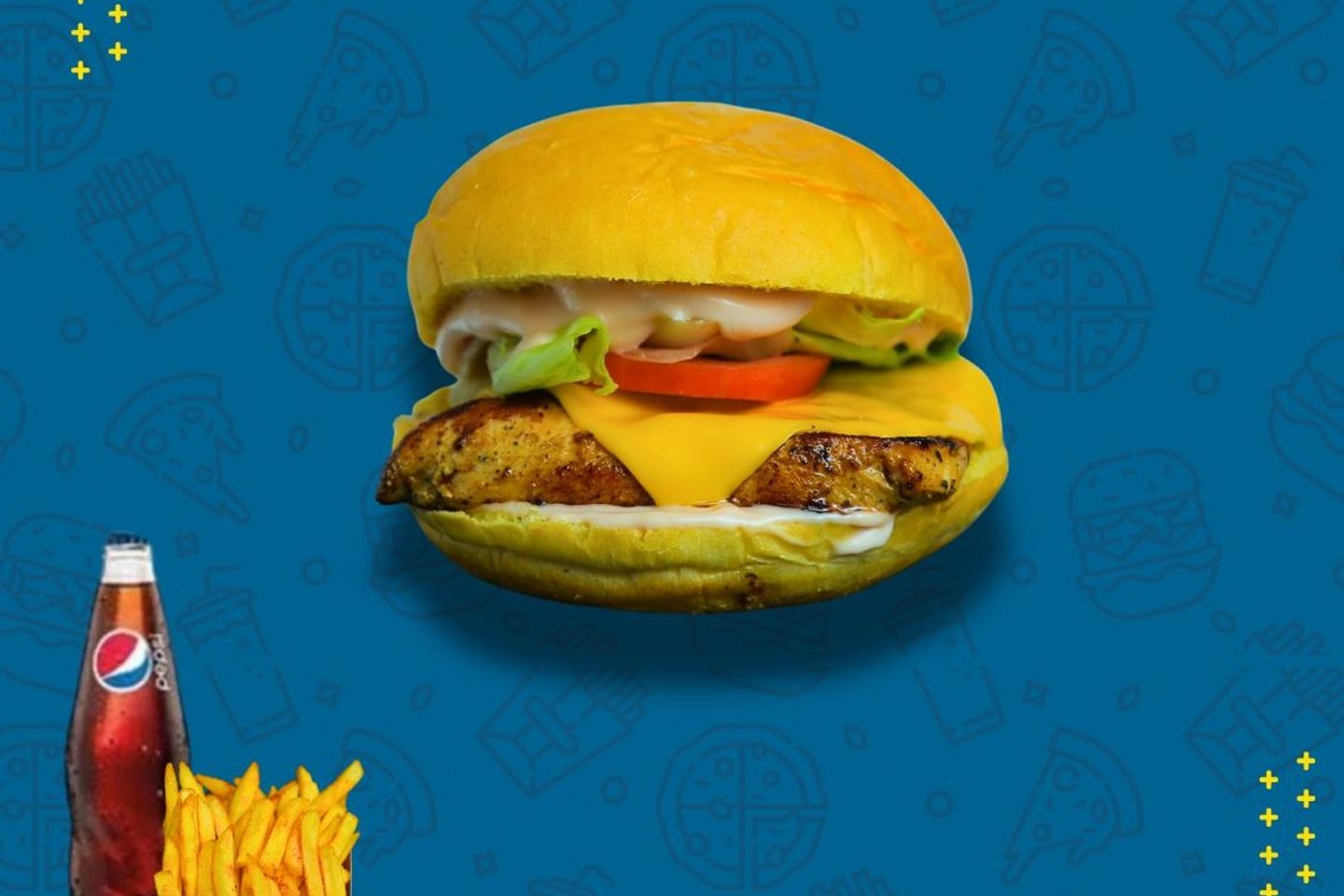 Grilled Chicken Burger Meal