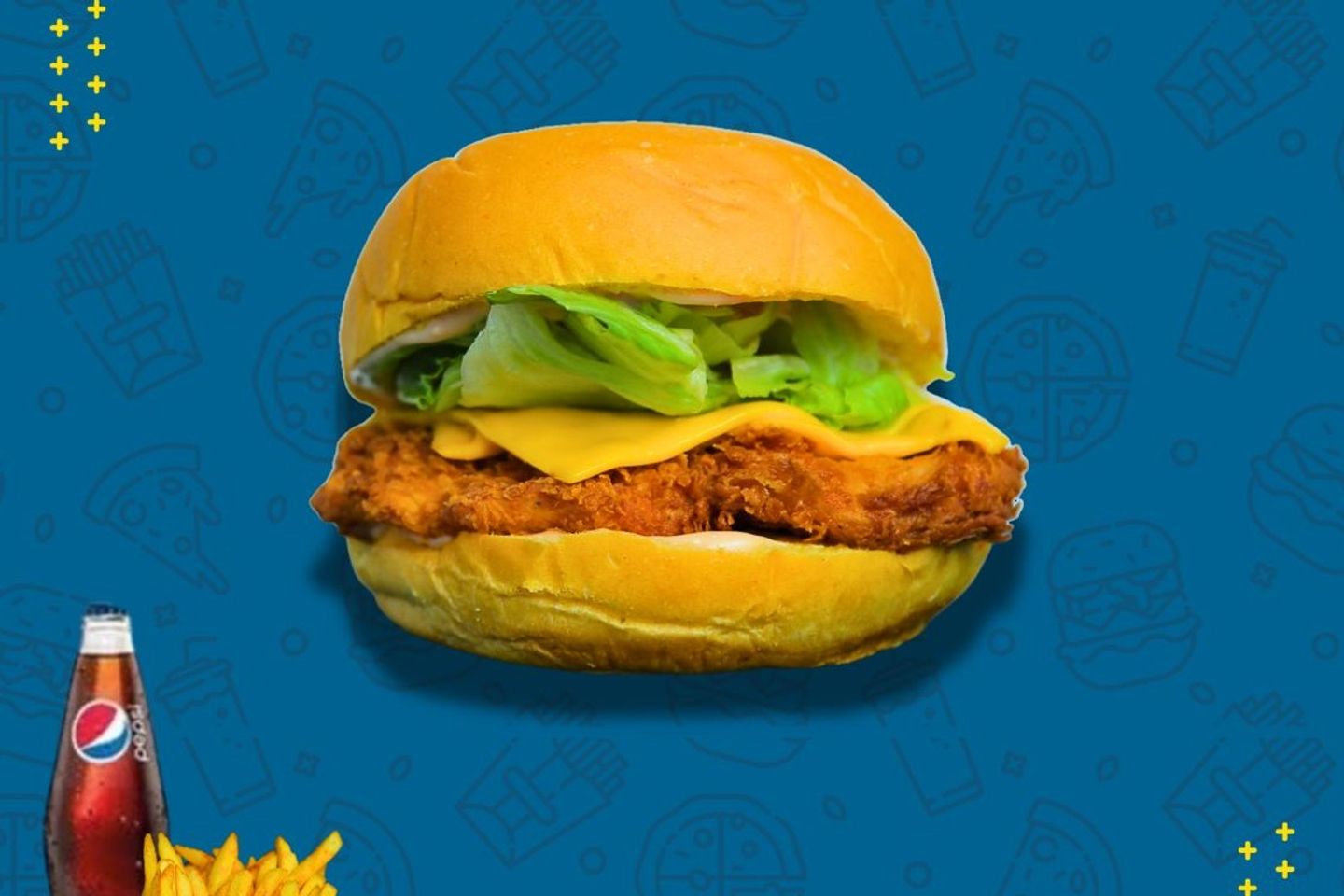Crispy Chicken Burger Meal