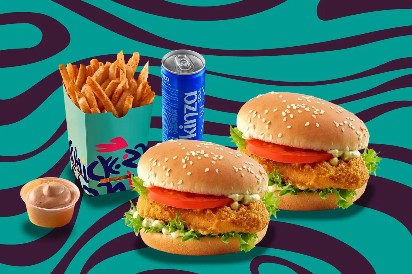 Twin Chicken Burger