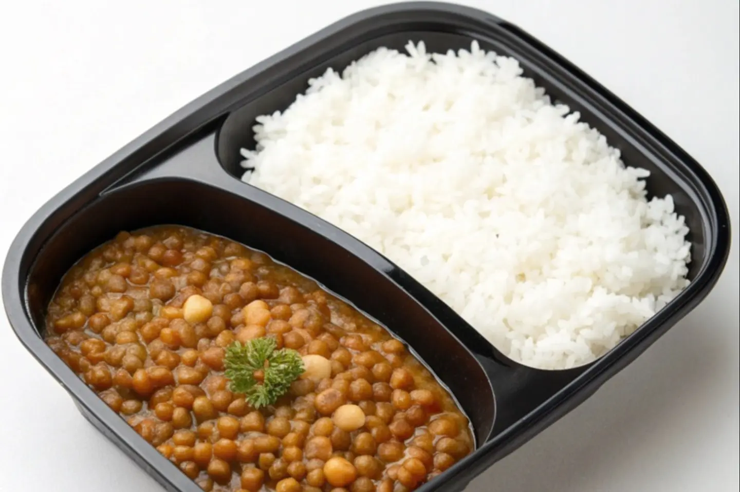 White Rice With Lentis