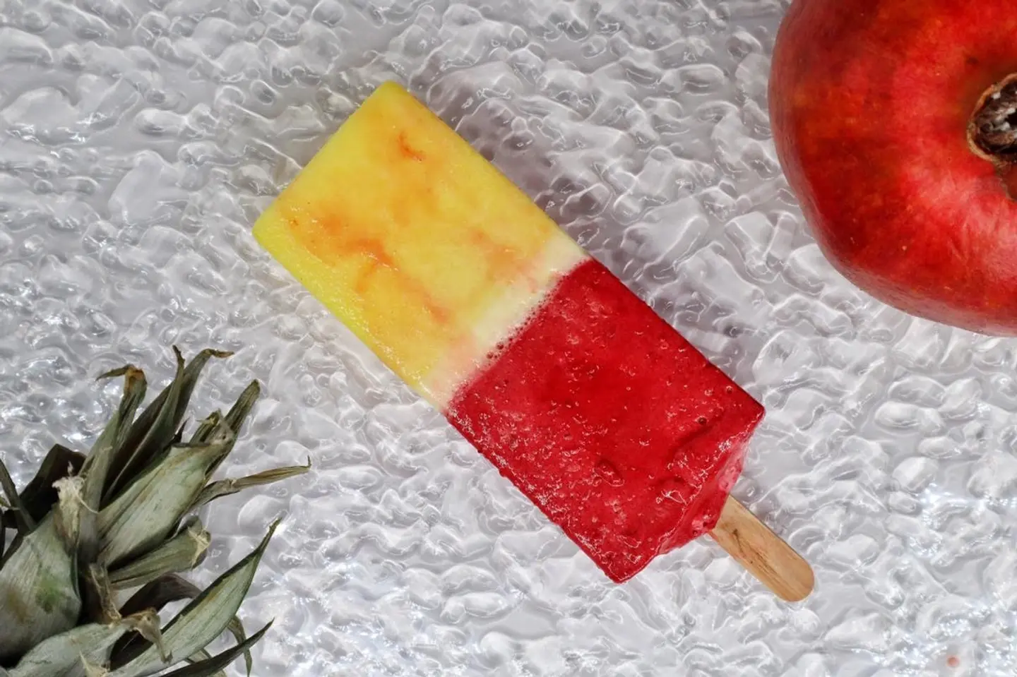 Pomegranate And Pinapple Popsicle Ice Cream