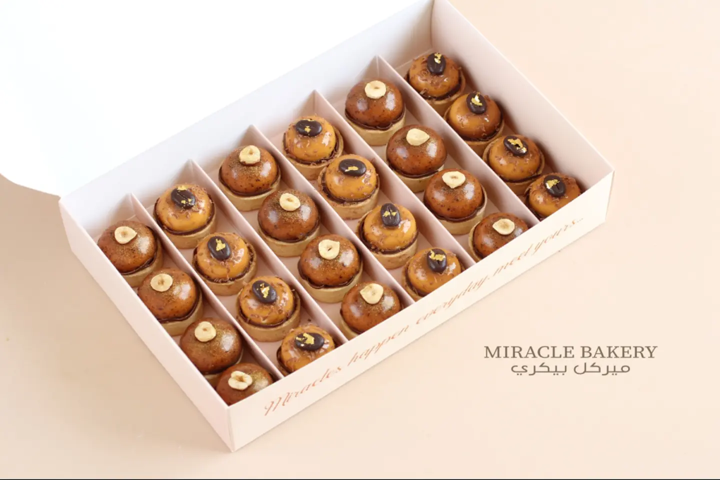 Tiramisu Tart And Hazelnut Tart Box