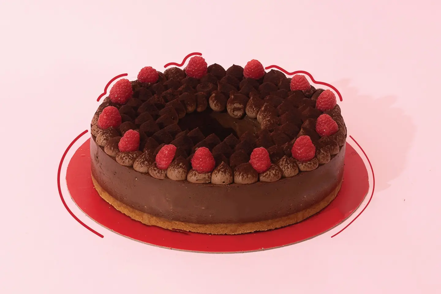 Chocolate Raspberry Cheesecake