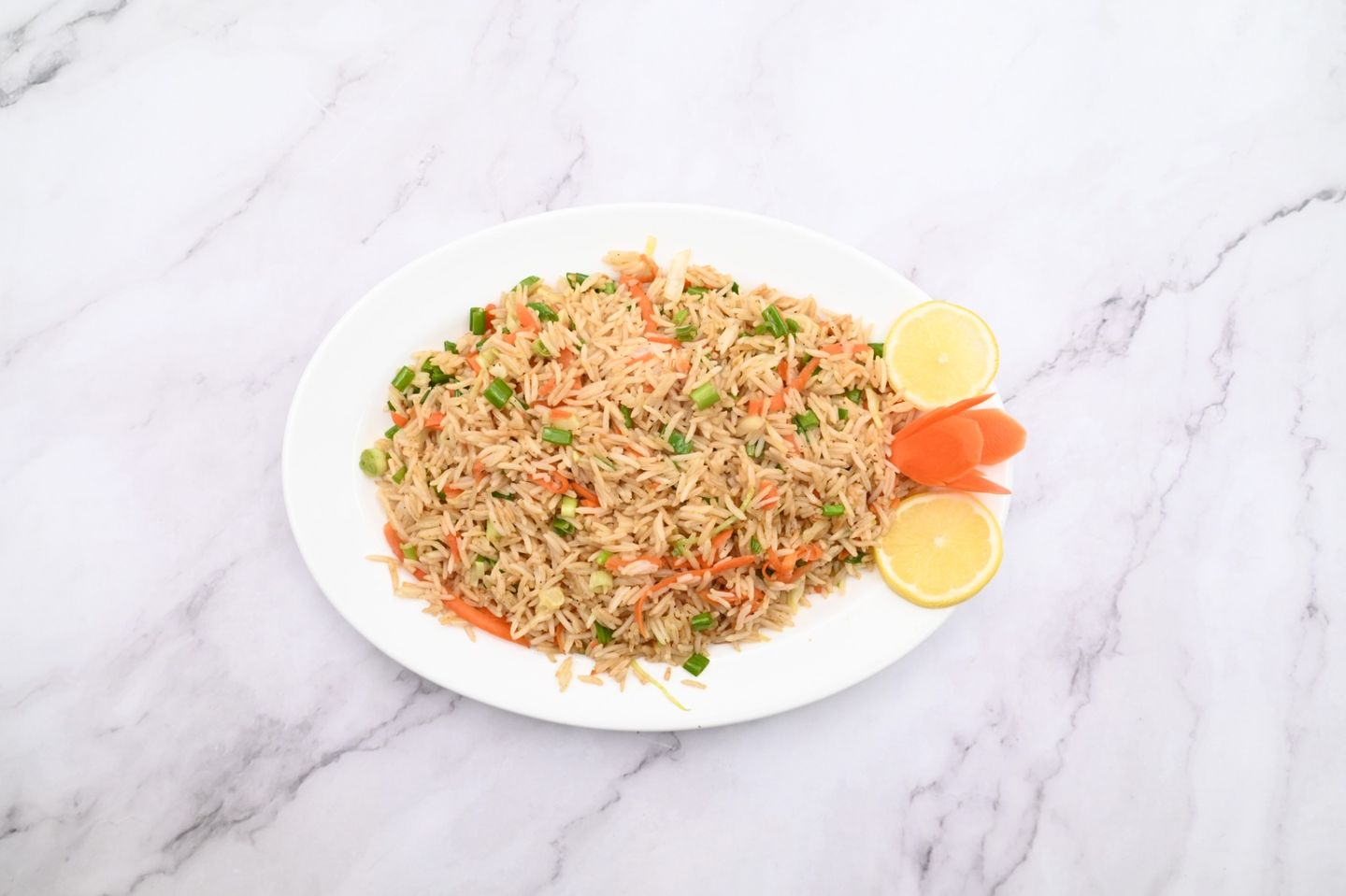 رز مقلي بالخضار