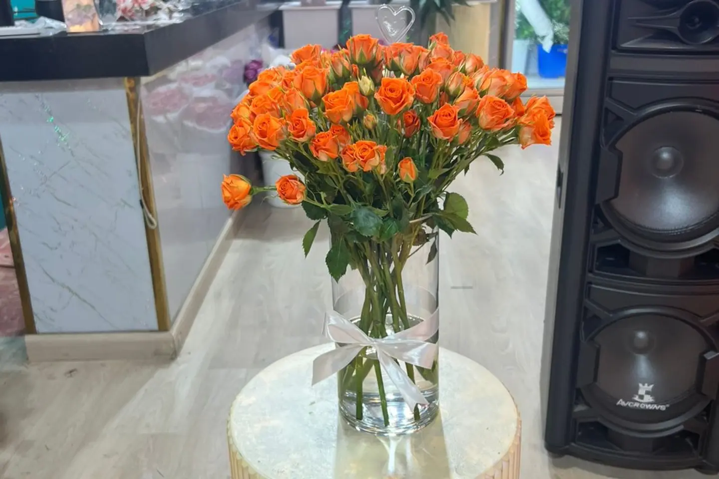 Natural Flower Vase   Orange