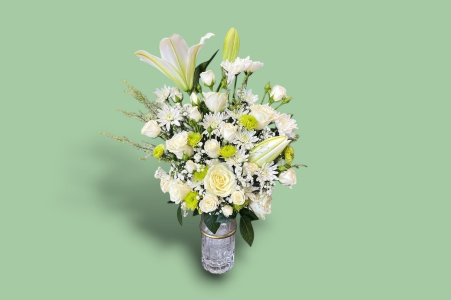 White Floral Vase