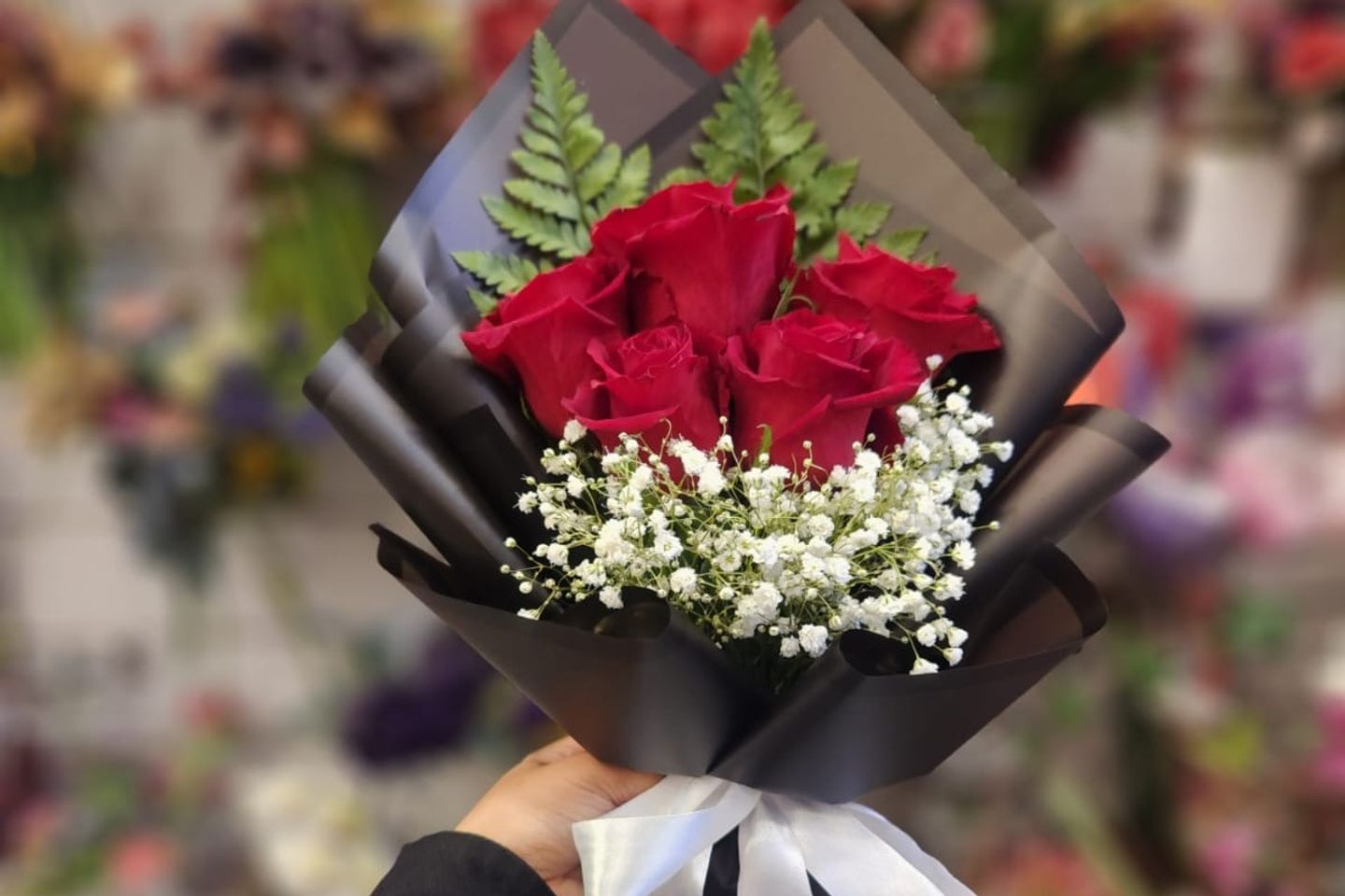 A Bouquet Of Five Roses