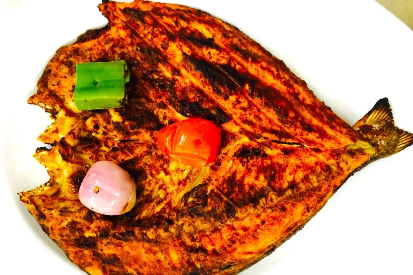 سمك السبريم مشوي بالزبدة و الليمون