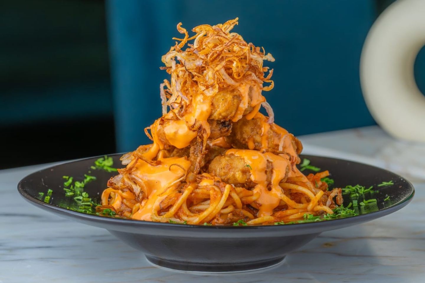 Spaghetti Shrimp Dynamite