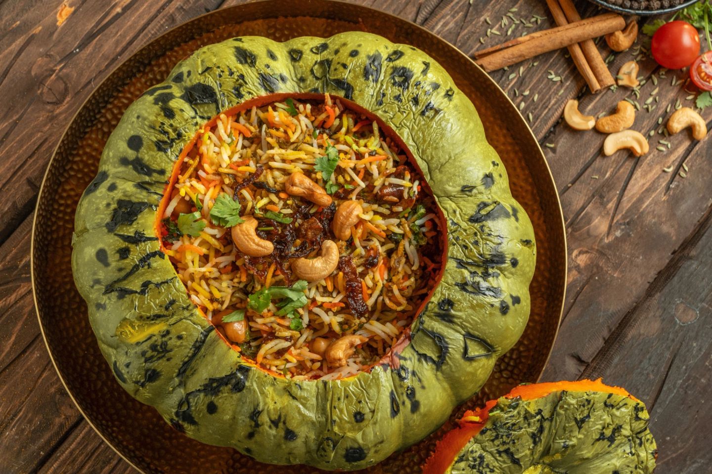 Pumpkin Naan Biryani Chicken