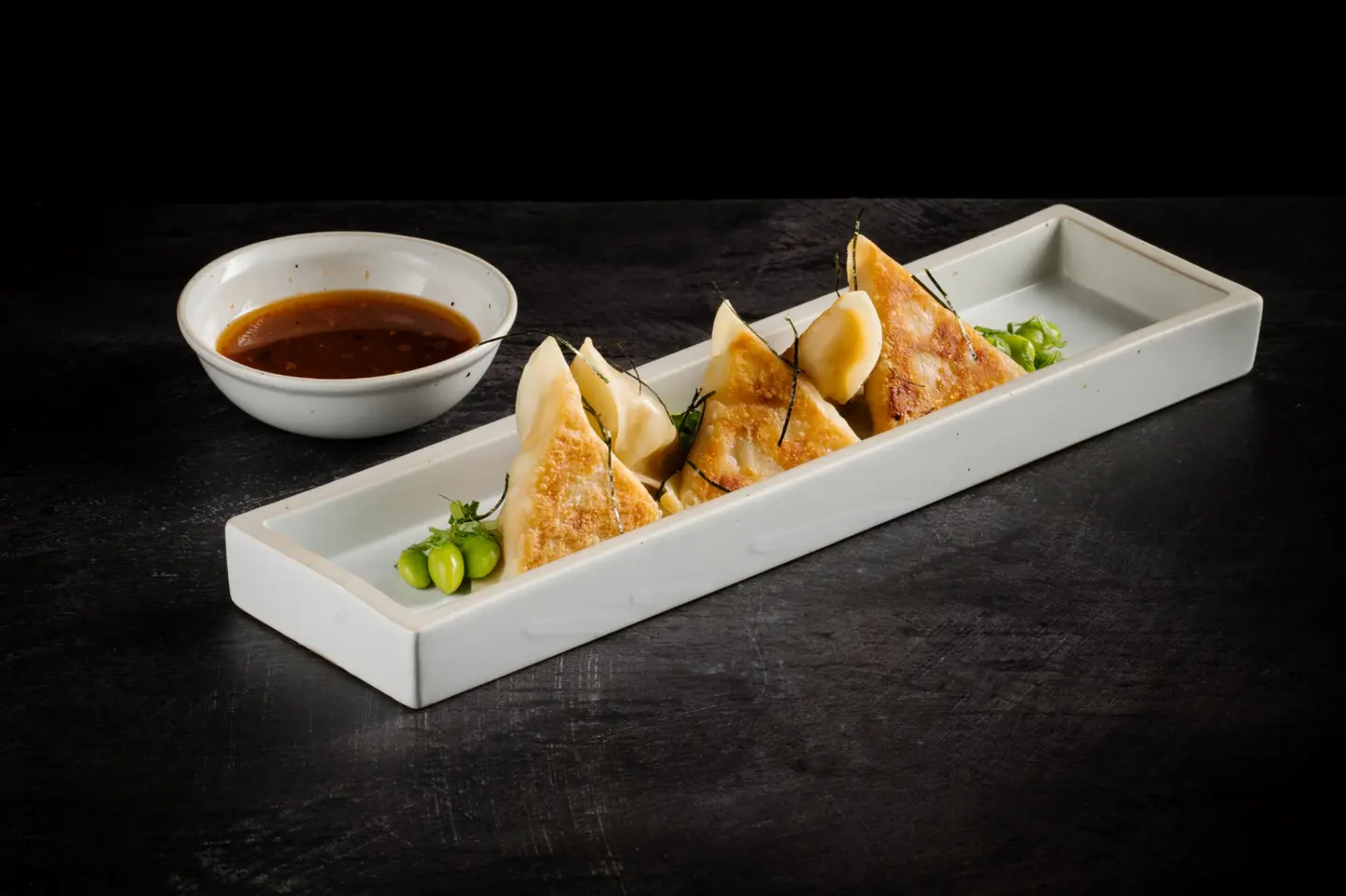 King Crab, Black Cod And Prawn Dumplings