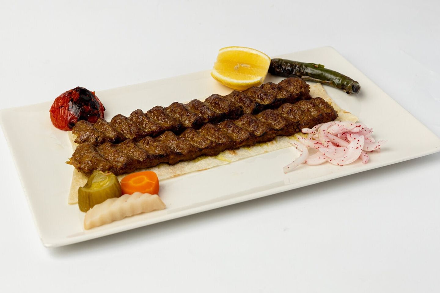 Meat Kofta   Chelo Kebab With Bread