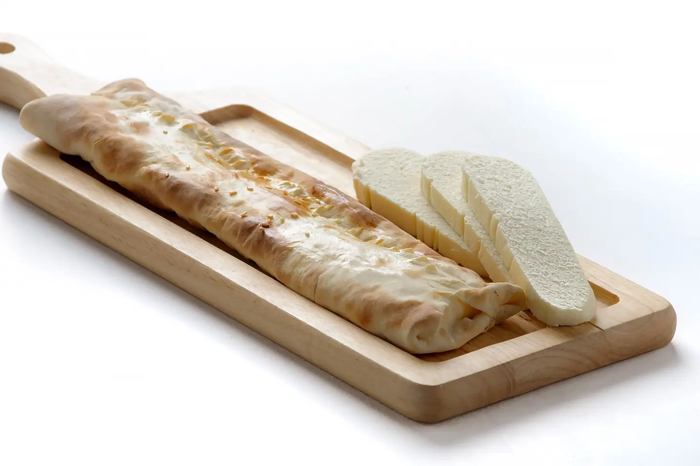 Akkawi Cheese Pie - Thin Akkawi Cheese Pie Zaatar