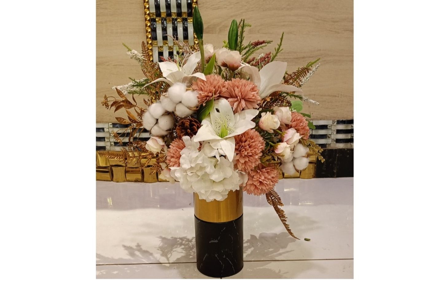 Artificial Black Vase 33