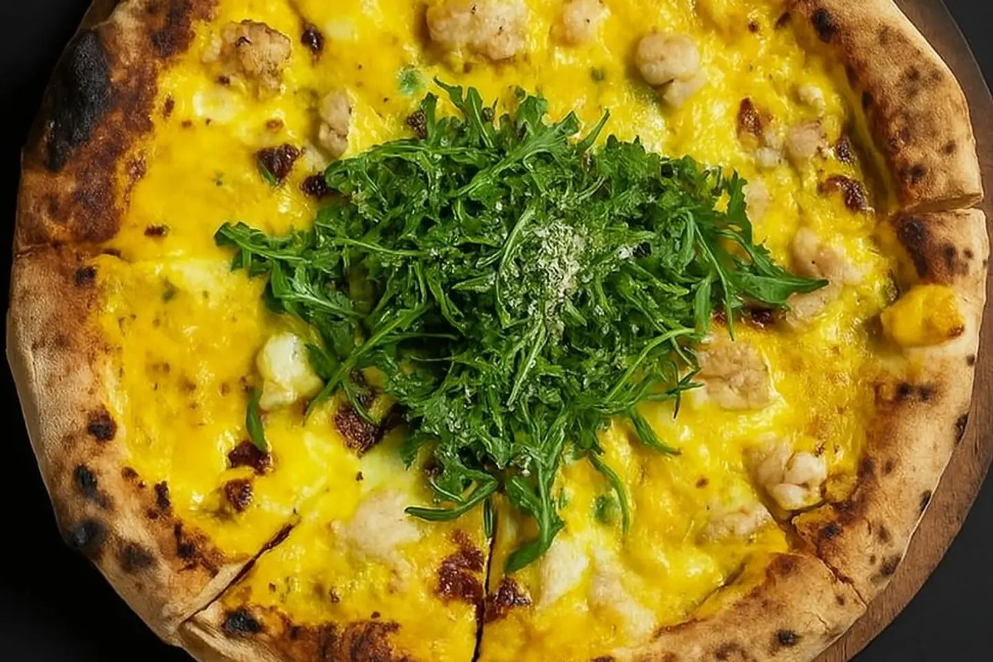 Saffron Chicken Pizza