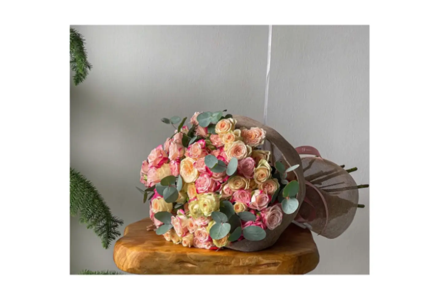 باقة دائرية بيبي روز