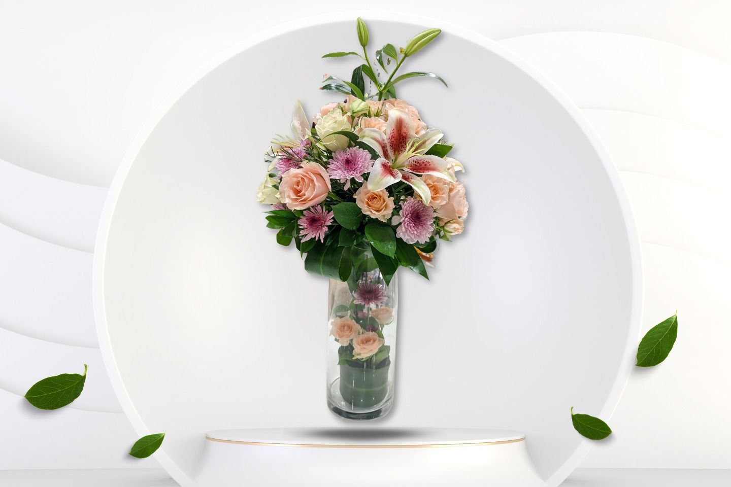 Stargazer And Al Juri In A Transparent Vase