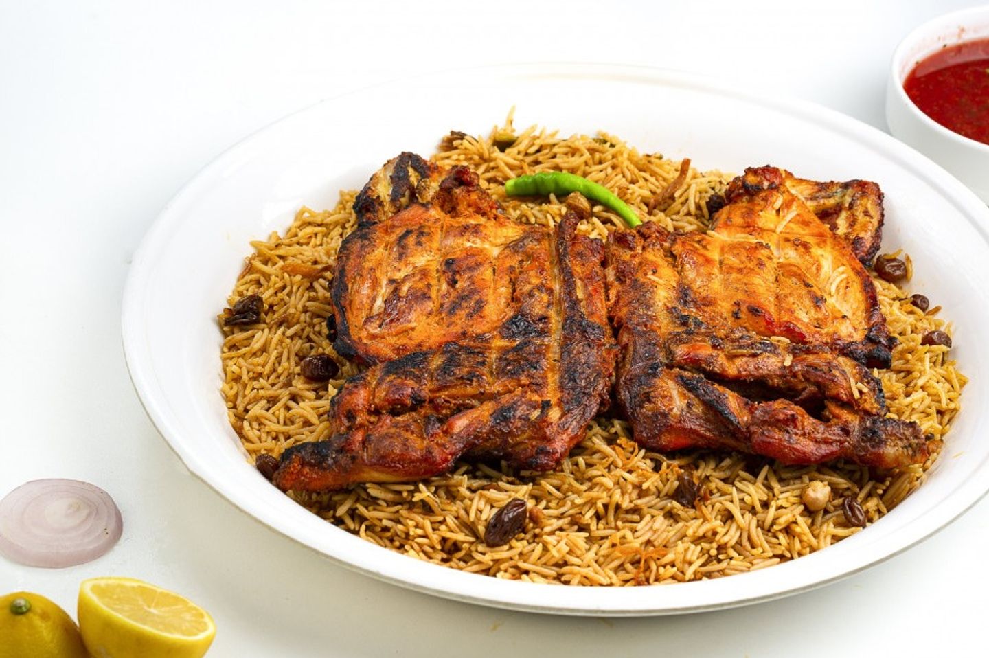 Charcoal Chicken With Bukhari Basmati Rice