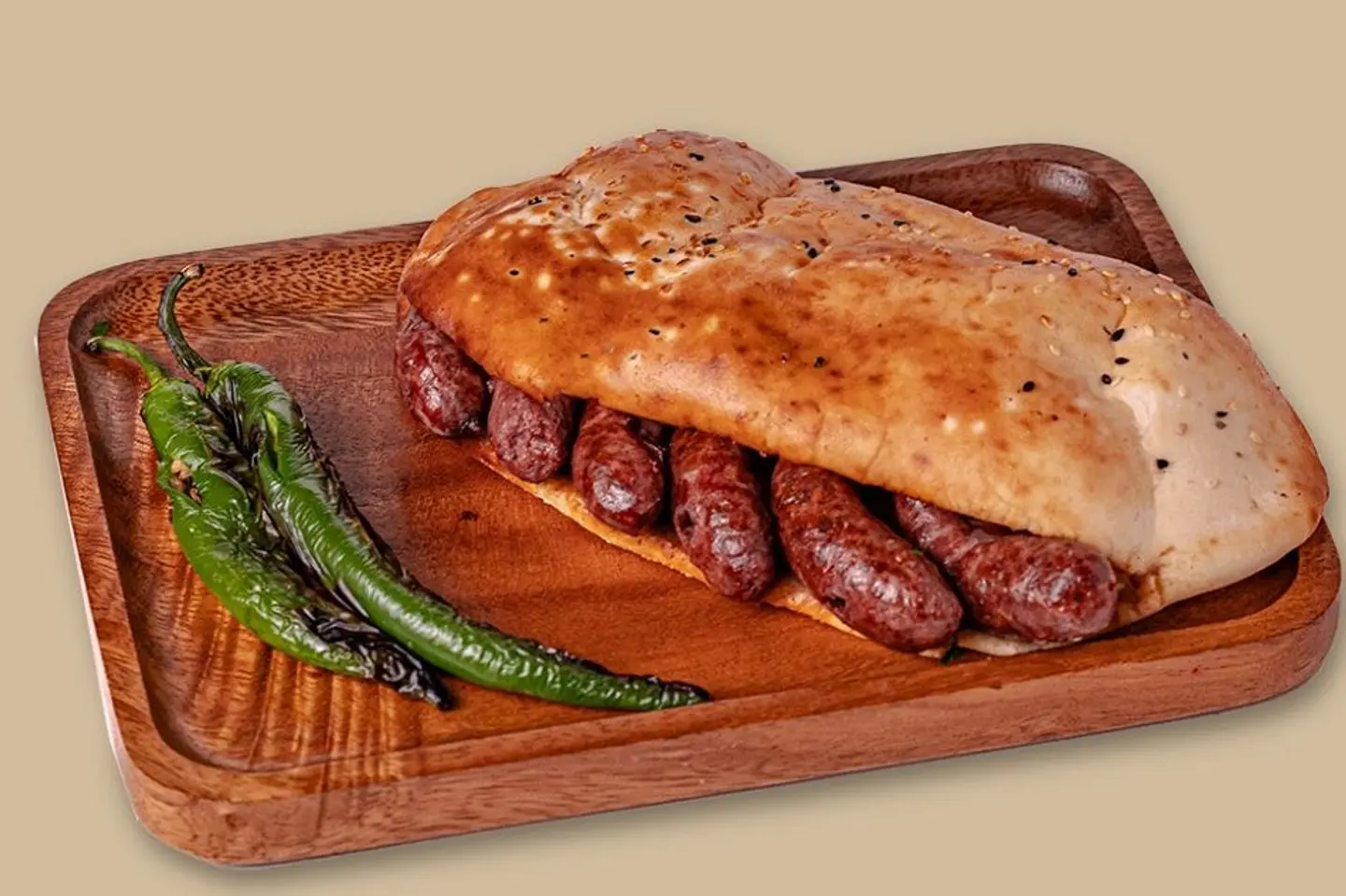 Grilled Sausage Sandwich