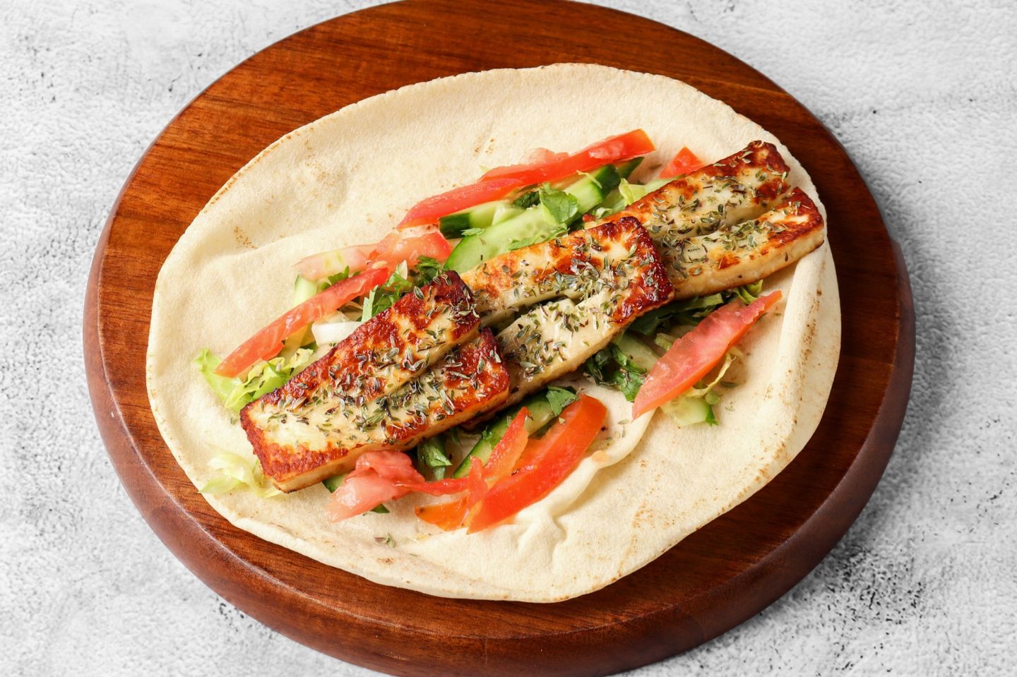 Thyme Fried Halloumi Cheese