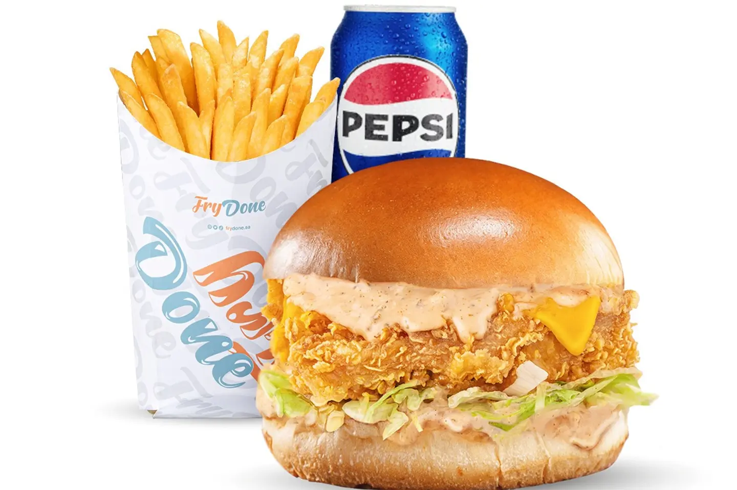Crispy Fry Burger Meal