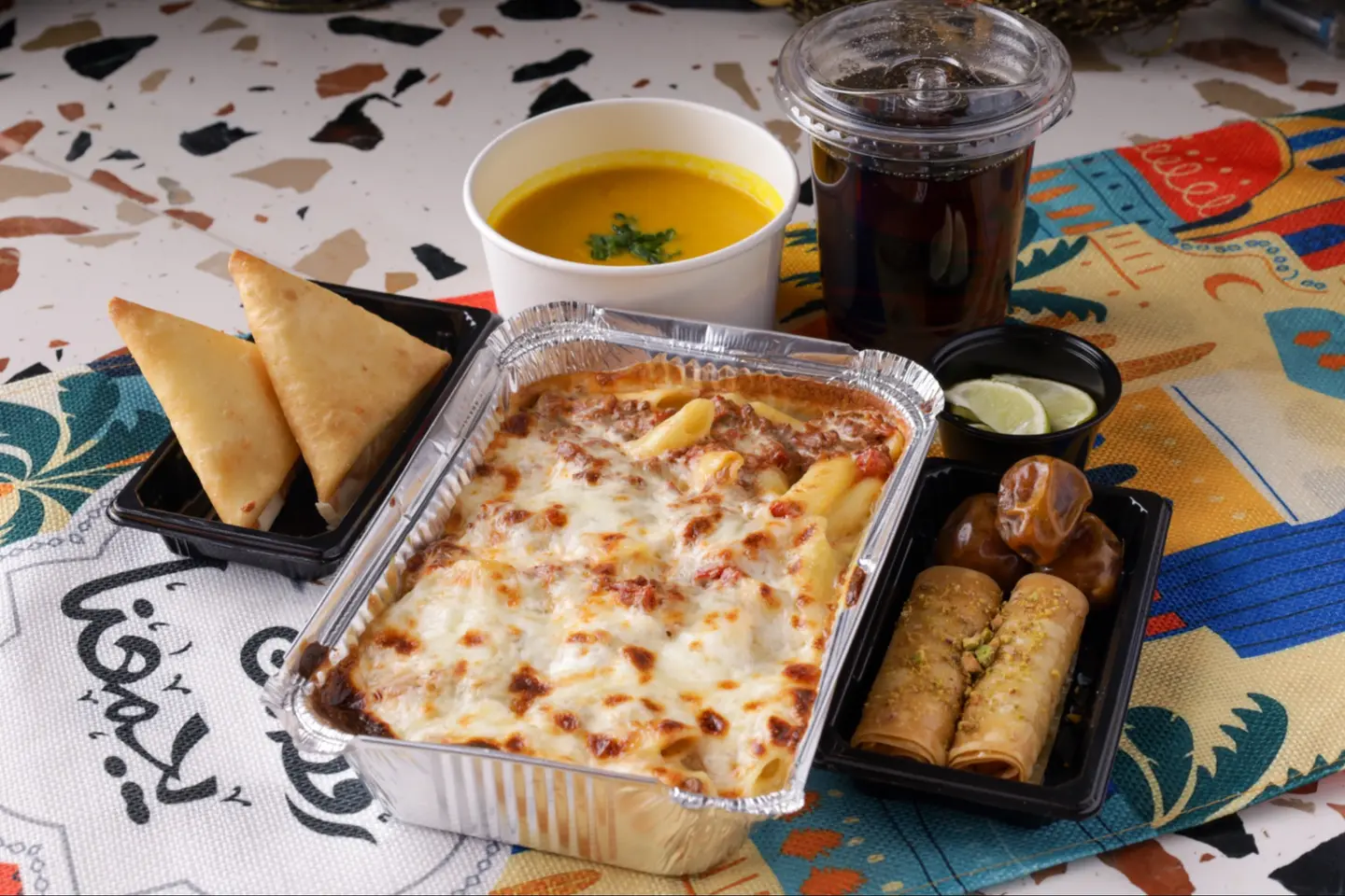 بشاميل باستا وجبة