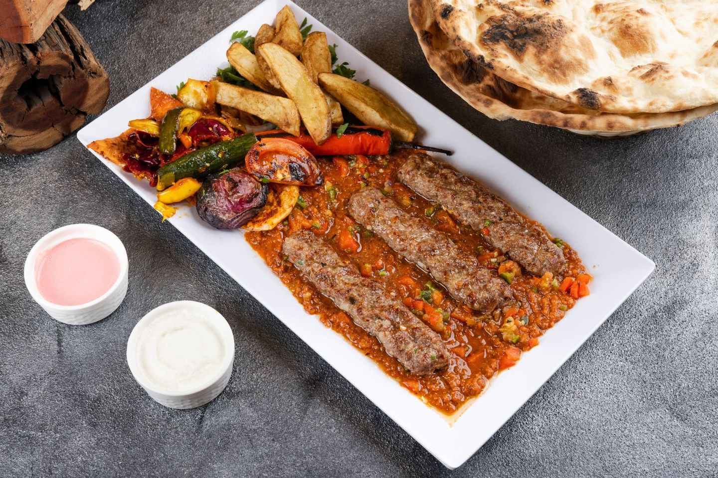 كباب لحم نعيمي بصوص الخشخاش