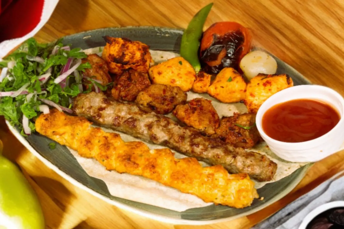 طبق مشاوي مشكل
