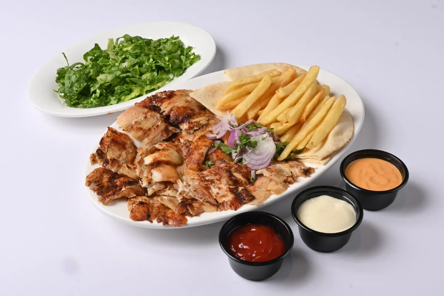 طبق شاورما دجاج