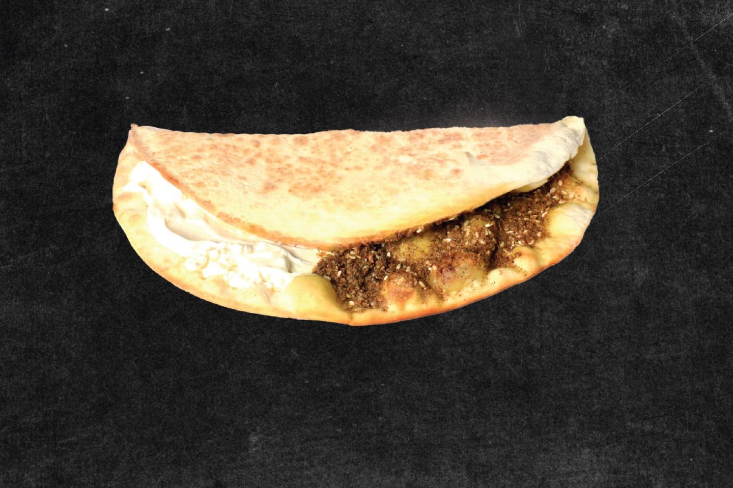 فطيرة لبنة بالزعتر