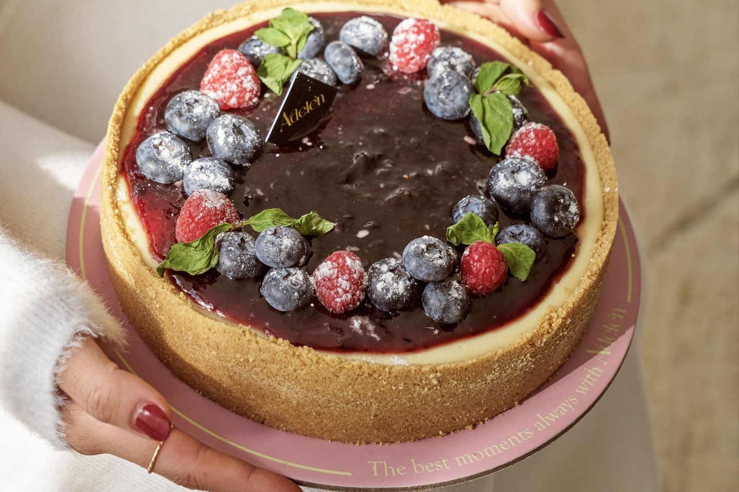 A Piece Of Mix Berry Cheesecake