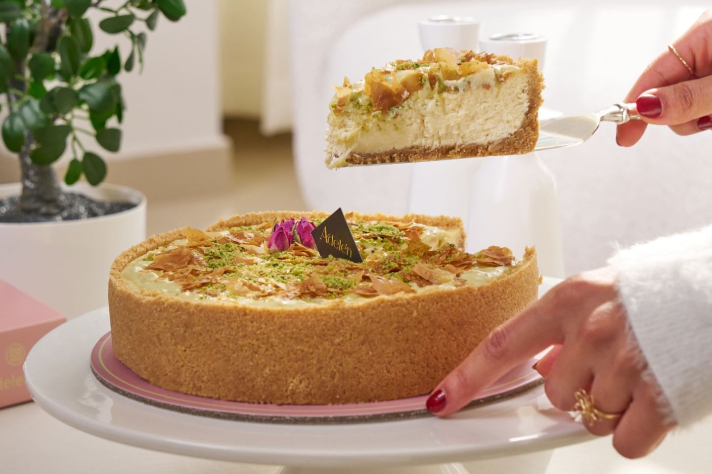 A Piece Of Baklava Cheesecake