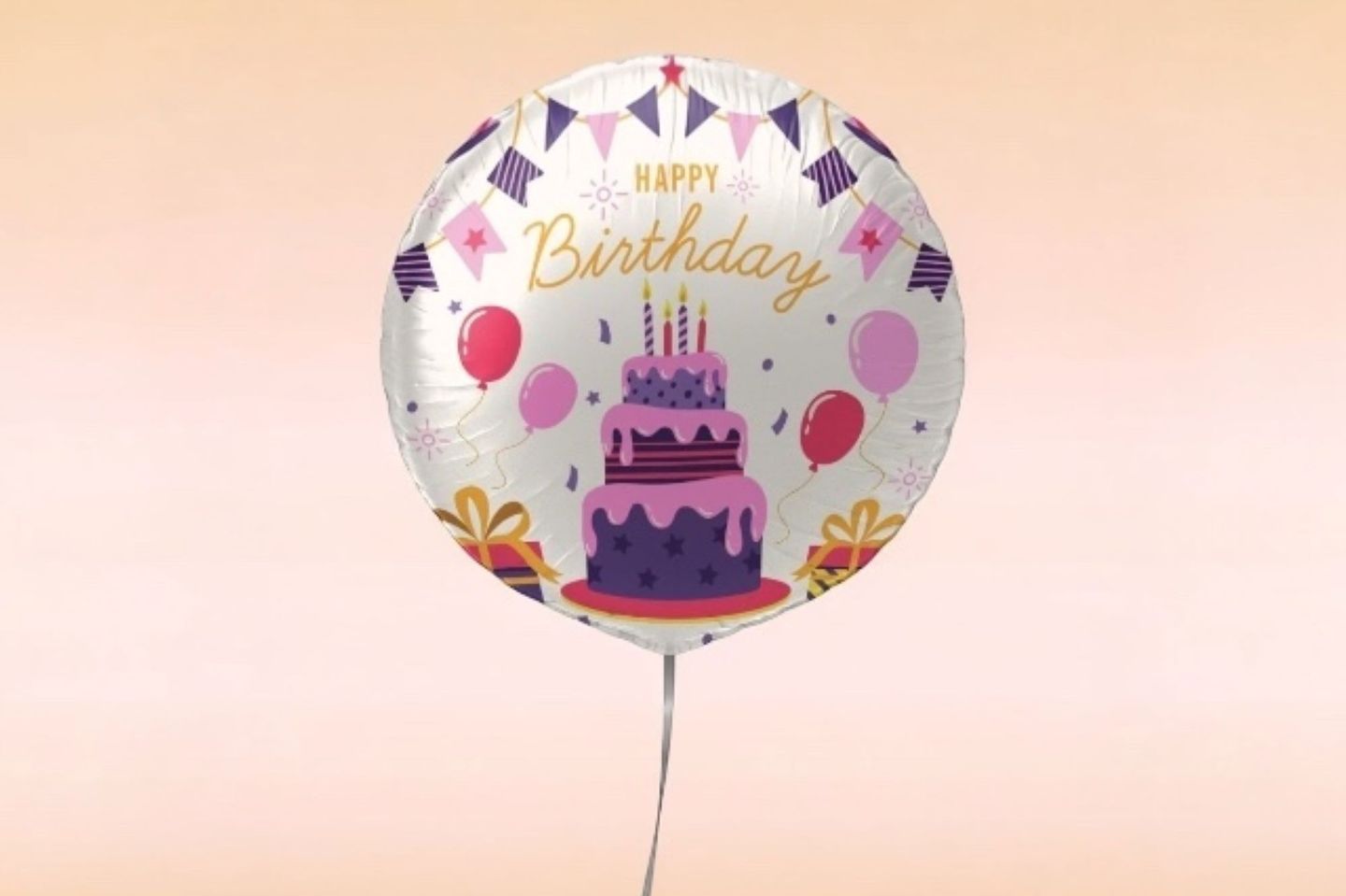 Happy Birthday Cake Balloon