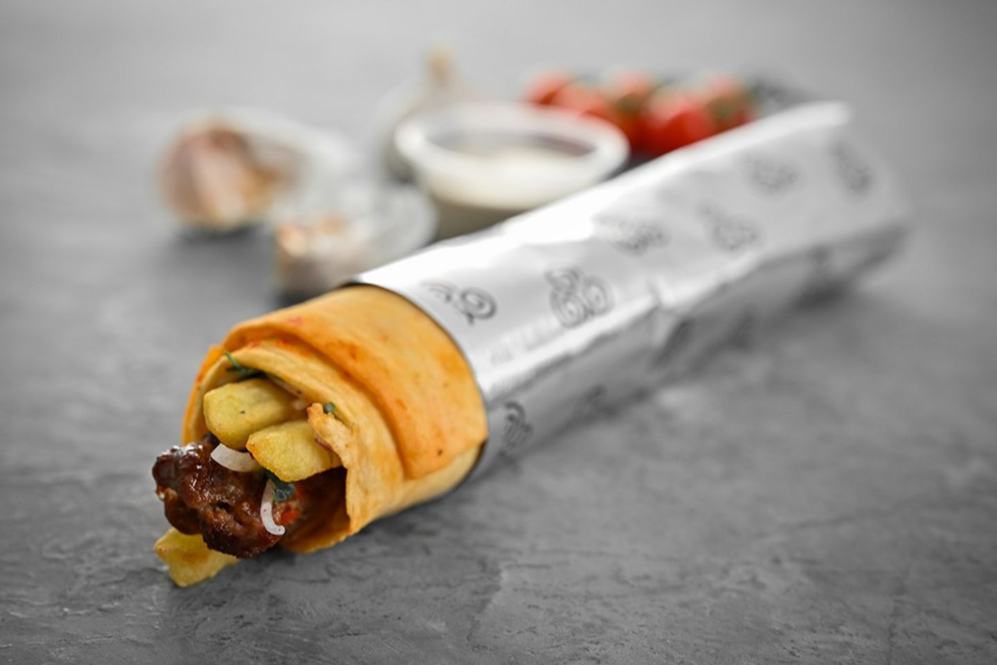 Grilled Meat Kebab Sandwich