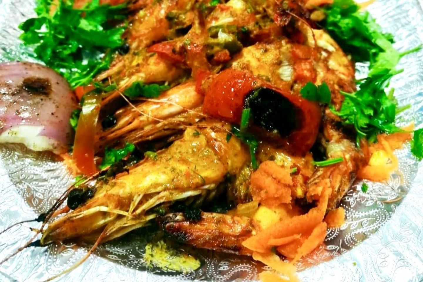 وجبة روبيان مشوي