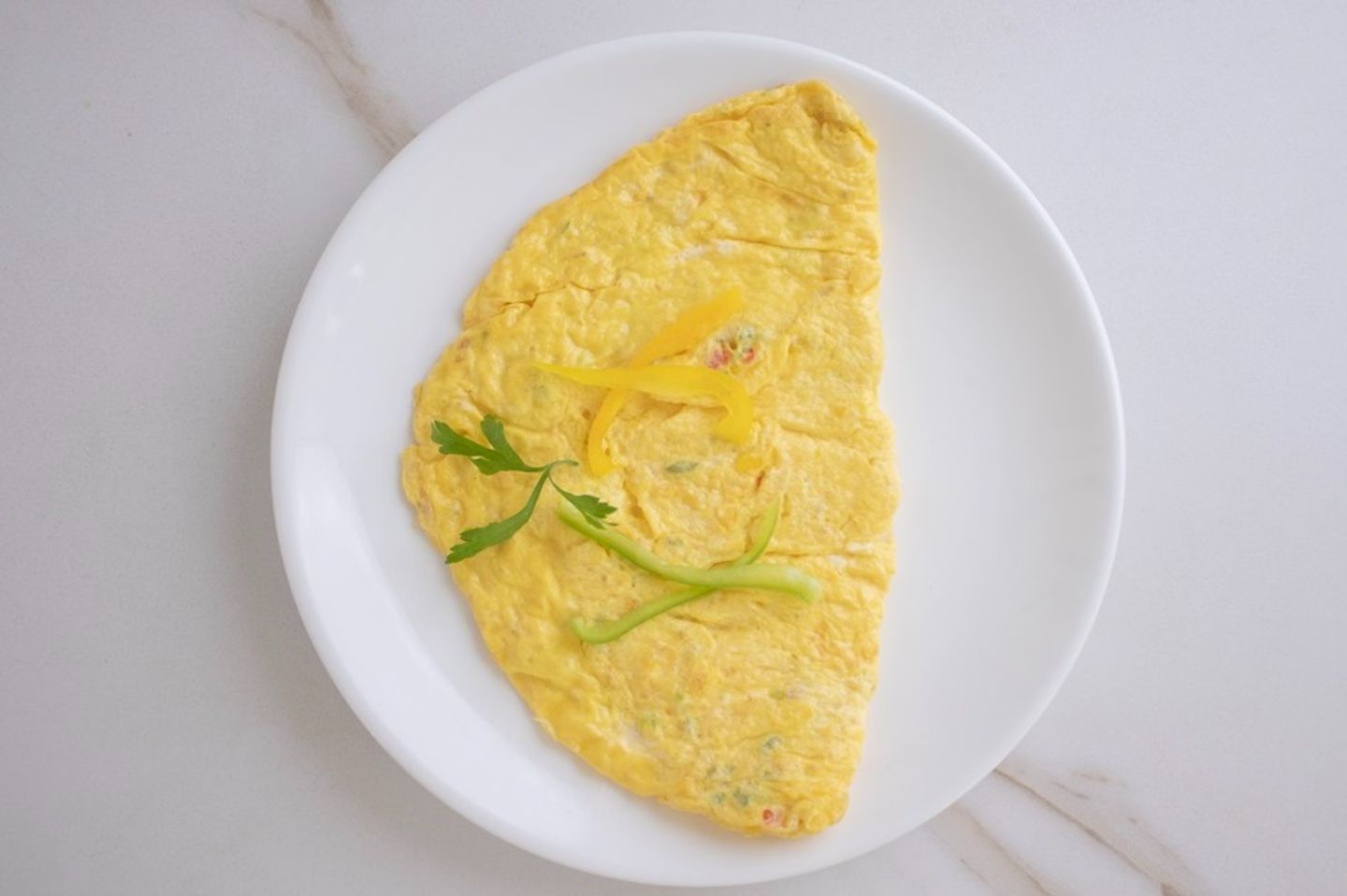 Egg Plate With Vegetables