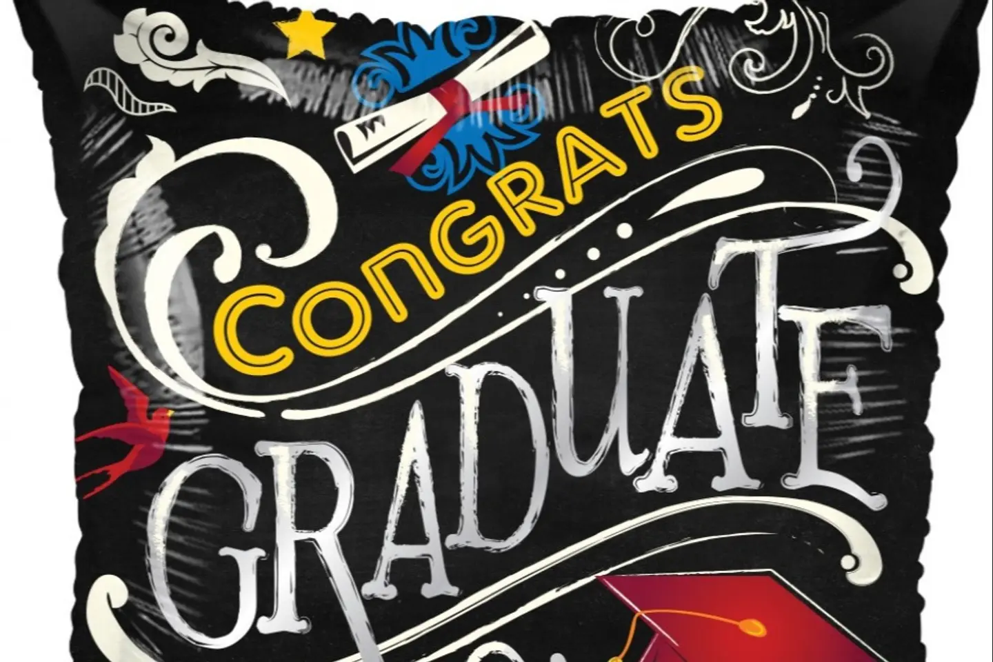 Congrats Graduate Black Balloon