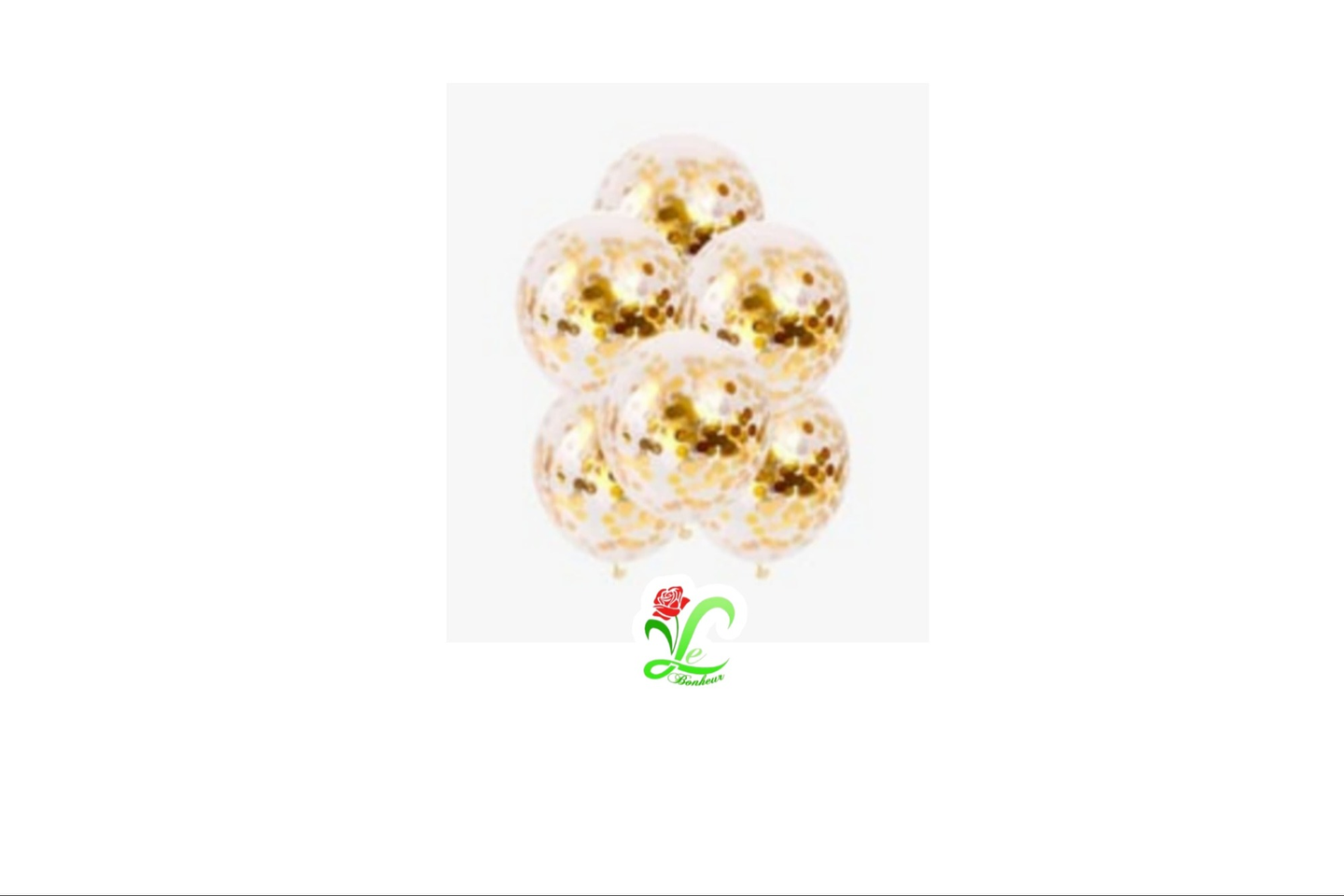 Gold Glitter Balloon Bouquet