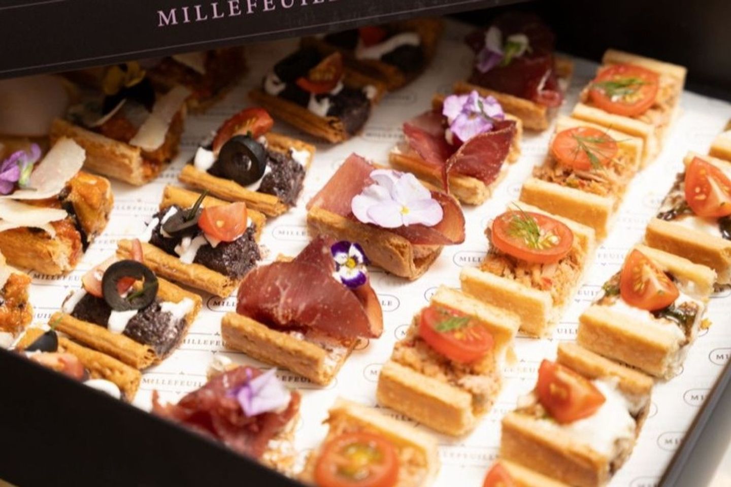 Savory Millefeuille Canape Box 30 Pieces