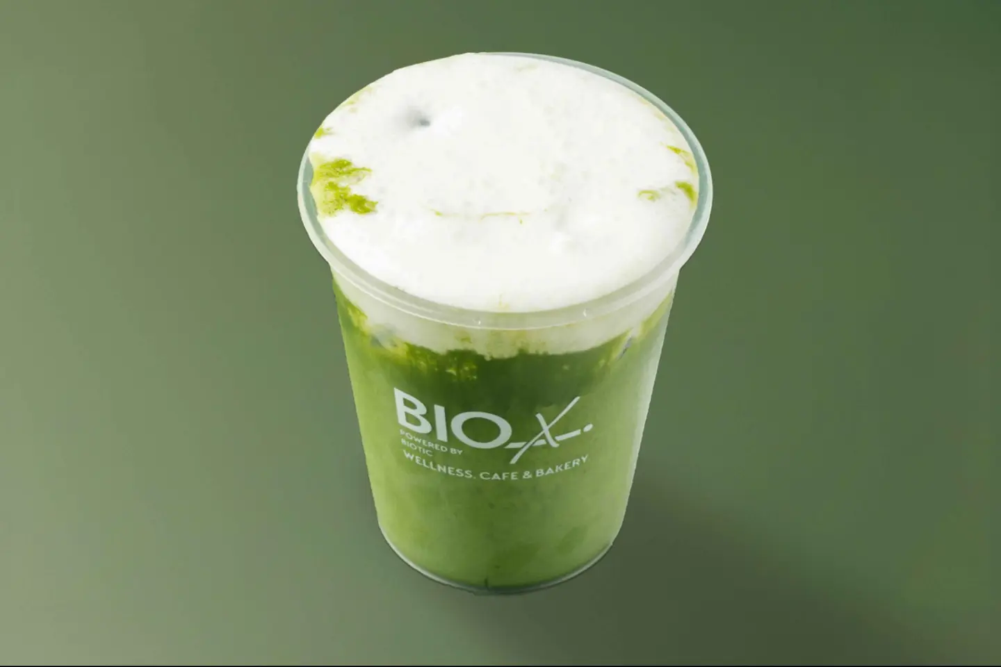 Ice Matcha With Cream - Full Fat Milk