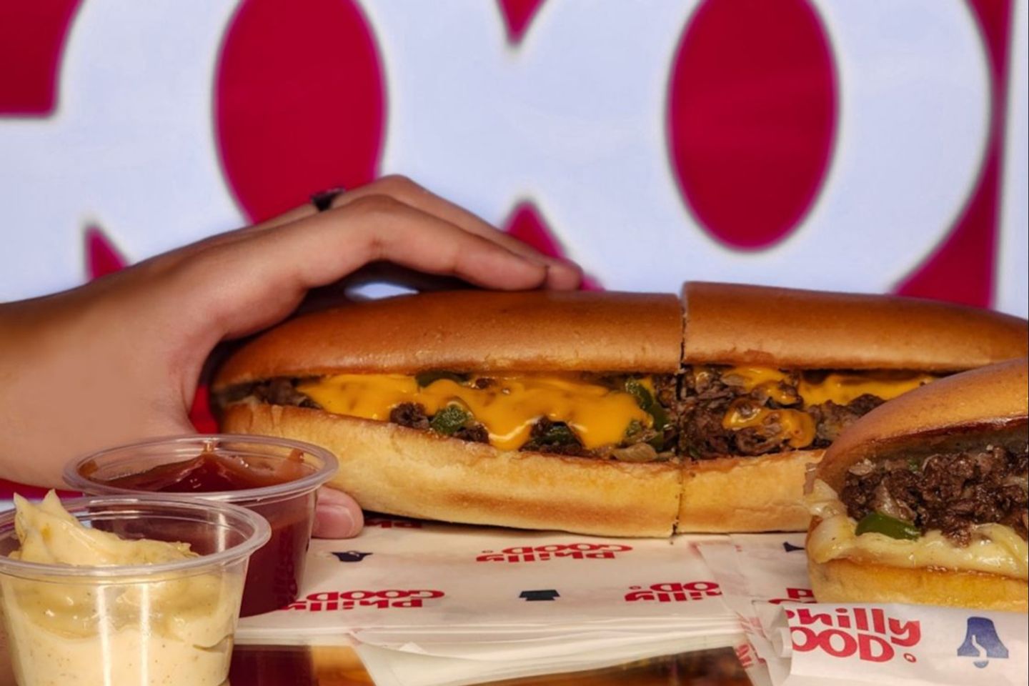 Cheddar Philly Steak Sandwich