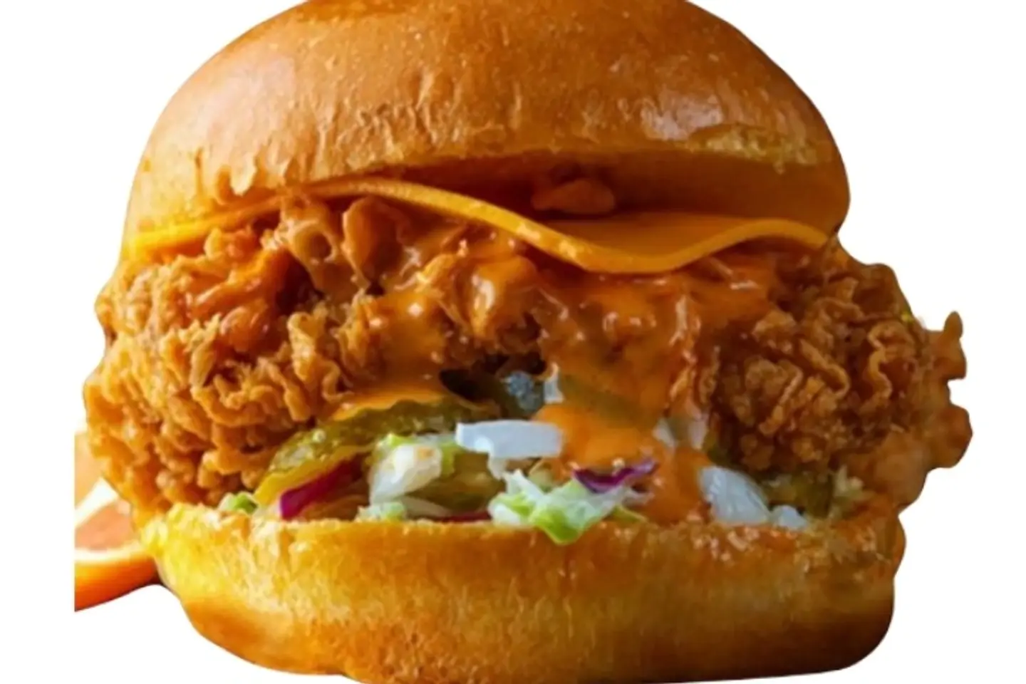 برجر زنجر دجاج  سنجل - وجبة برجر