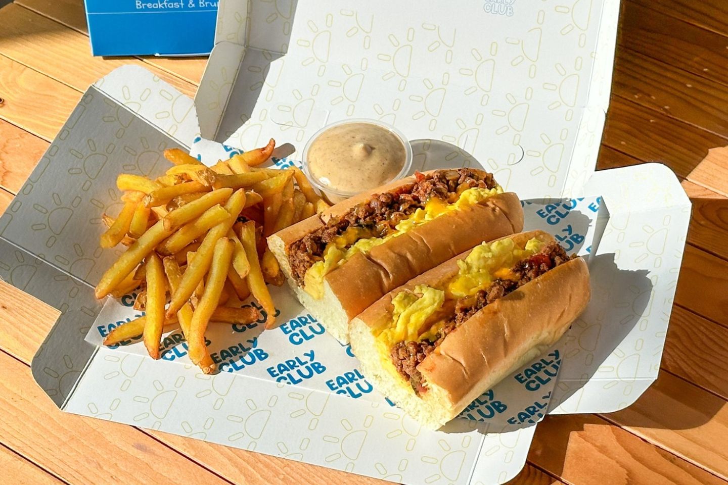 Baghdad Scrambled Egg Sandwich With Fries
