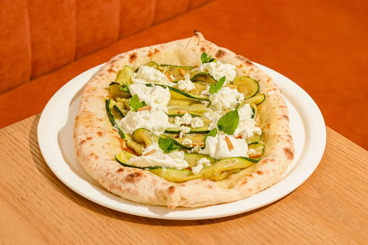 Zuchinni Buratta Pide
