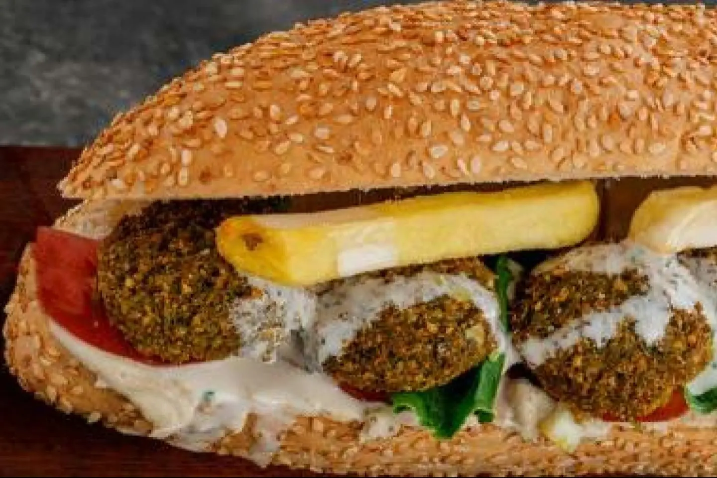 كعكة فلافل مشكل