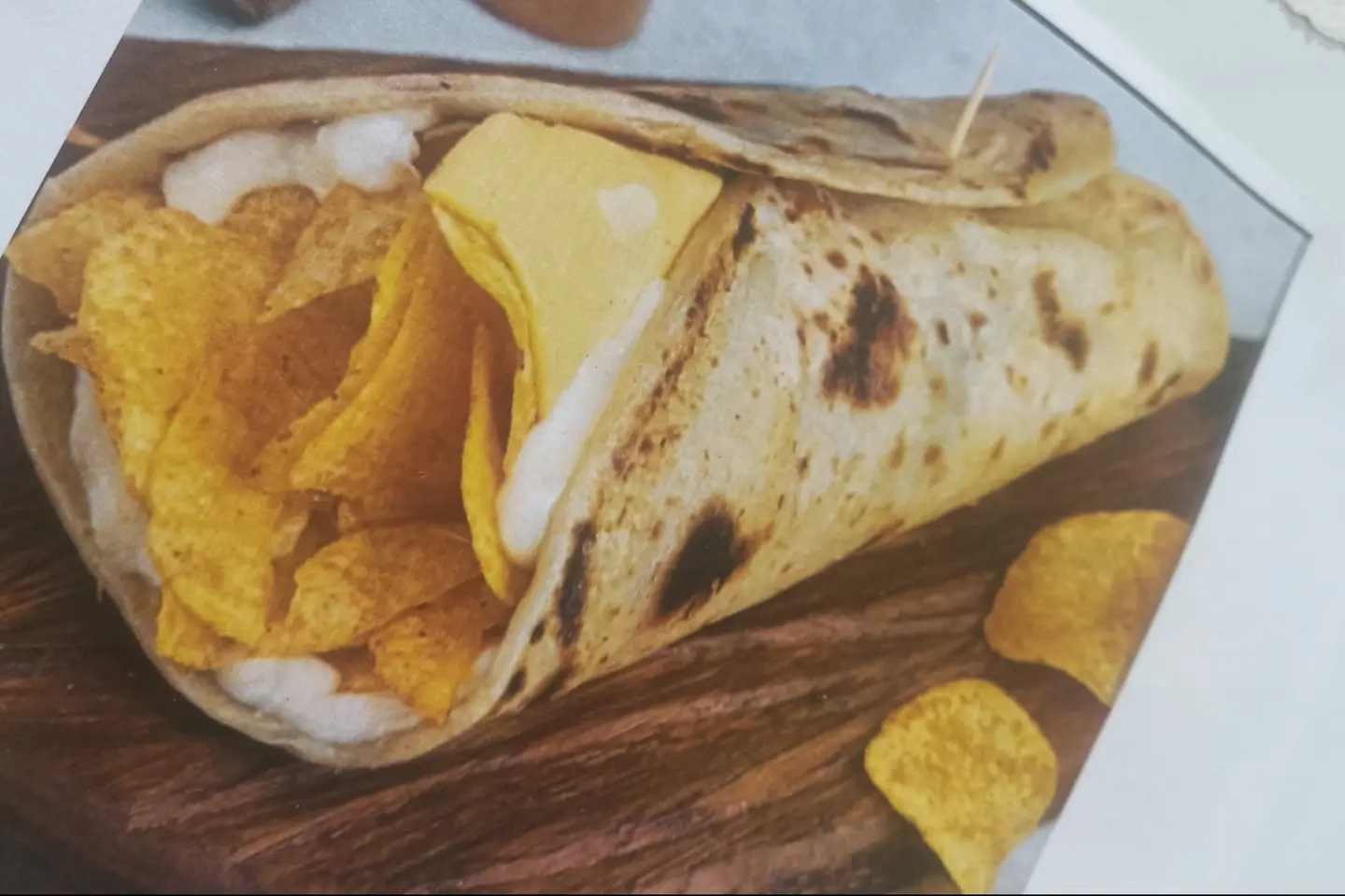 Chapati With Chips Oaman