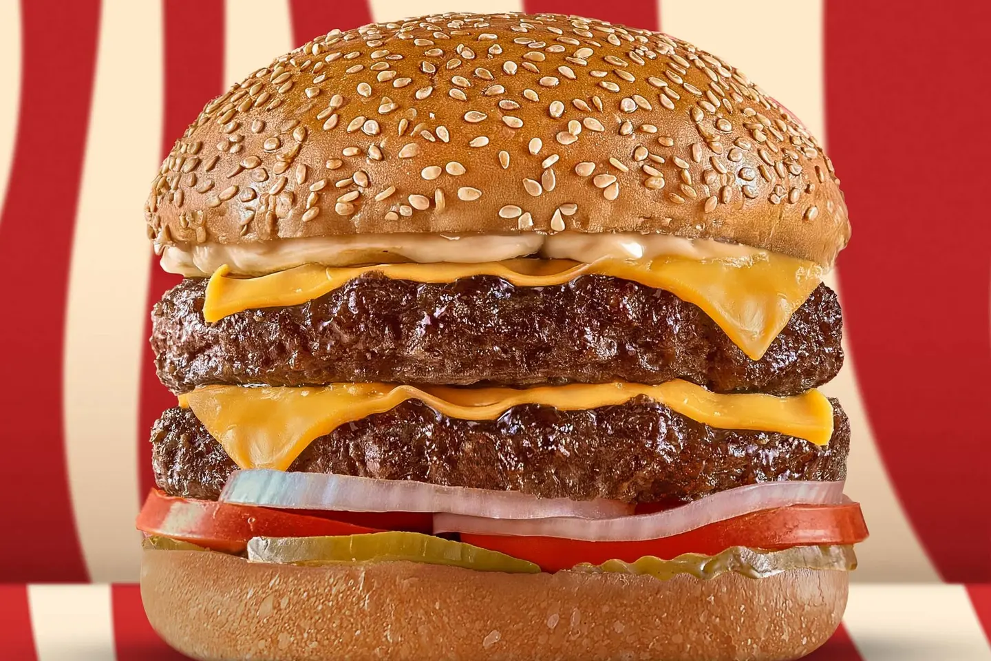 Double Old School Burger