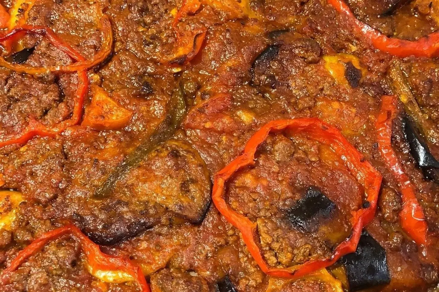 مسقعة فرن اللحم